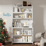 Tall Kitchen Pantry Cabinet With Flip Doors And Pegboard, Anti Tip Steel Storage Hutch