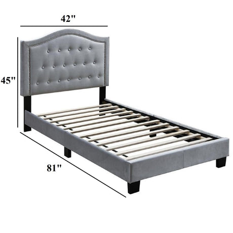 European Style Bed, Button Tufted Headboard