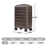 Hard Shell Travel Luggage With Scratch Resistant Surface