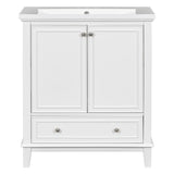 Modern Bathroom Vanity With Sink Combo, Multi Functional Cabinet With Doors And Drawer