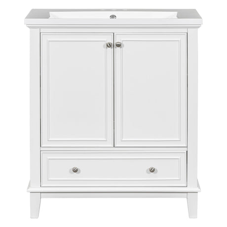 Modern Bathroom Vanity With Sink Combo, Multi Functional Cabinet With Doors And Drawer