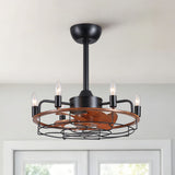 Modern Farmhouse Ceiling Fan, Adjustable Hanging