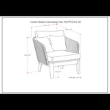 Carmel - Outdoor Conversation Chair - Sand Drift