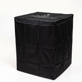 Propane Gas Square Fire Pit, Tile Tabletop With Beautiful Wicker Base For Outside