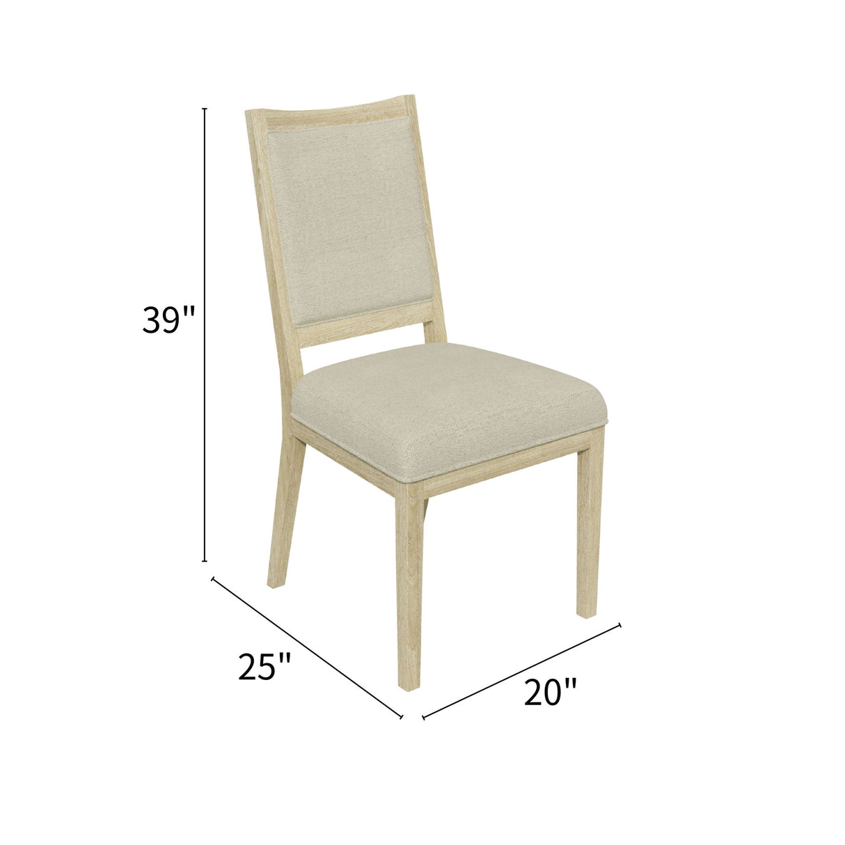Adeline - Side Chair - Natural Wood Wash