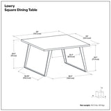 Lowry - Handcrafted Square Dining Table