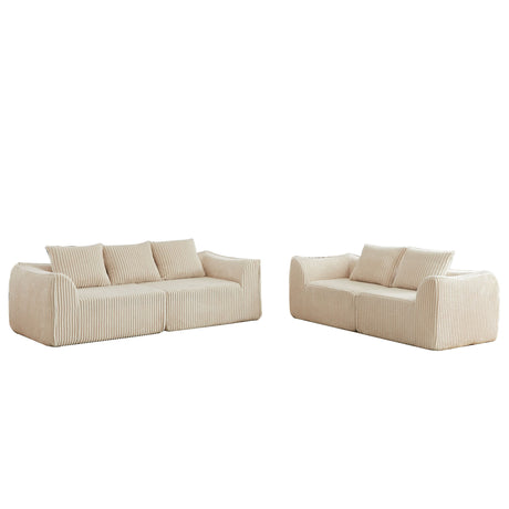 Minimalist Set With Curved Lines & Gently Sloped Backrest