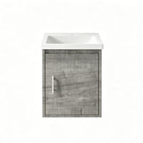 Floating Bathroom Vanity Combo, Wall Mounted Cabinet With Sink & Soft Close Doors For Small Bathrooms
