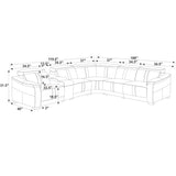 Modular Sectional & Recliner Seat And Adjustable Headrest