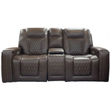 Z Kona Tobacco Triple PWR Sofa and Loveseat - M00031S+M00031L