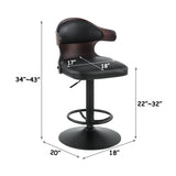 Saby - Adjustable Stool With Swivel - Charcoal