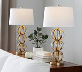 Linx - Contemporary Table Lamp (Set of 2) - Gold / White