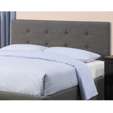 Bed With Tufted Headboard And Storage Drawer