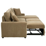 Pastrana Upholstered Sleeper Sectional Sofa RAF Chaise Camel - 500348