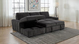 Pastrana Upholstered Sleeper Sectional Sofa LAF Chaise Grey - 500349