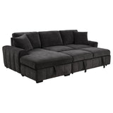 Pastrana Upholstered Sleeper Sectional Sofa LAF Chaise Grey - 500349
