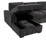 Pastrana Upholstered Sleeper Sectional Sofa LAF Chaise Grey - 500349