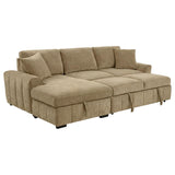 Pastrana Upholstered Sleeper Sectional Sofa LAF Chaise Camel - 500358