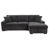 Pastrana Upholstered Sleeper Sectional Sofa RAF Chaise Grey - 500359