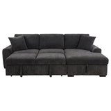 Pastrana Upholstered Sleeper Sectional Sofa RAF Chaise Grey - 500359