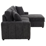 Pastrana Upholstered Sleeper Sectional Sofa RAF Chaise Grey - 500359