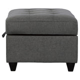 Stonenesse Rectangular Upholstered Storage Ottoman Grey - 500414