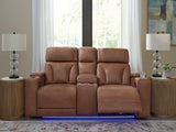 Clean-Slate Power Reclining Loveseat with Console - PC5010118