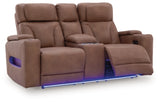 Clean-Slate Power Reclining Loveseat with Console - PC5010118