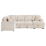 Devonshire Sleeper Sectional Sofa Storage Chaise Camel - 501205