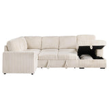 Devonshire Sleeper Sectional Sofa Storage Chaise Camel - 501205