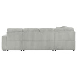 Devonshire Sleeper Sectional Sofa Storage Chaise Grey - 501208