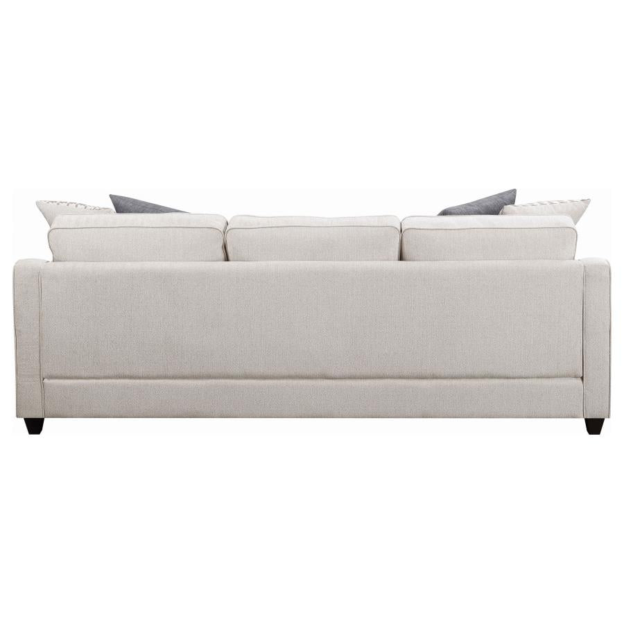 Mcloughlin Upholstered Sloped Arm Sectional Sofa Platinum - 501840