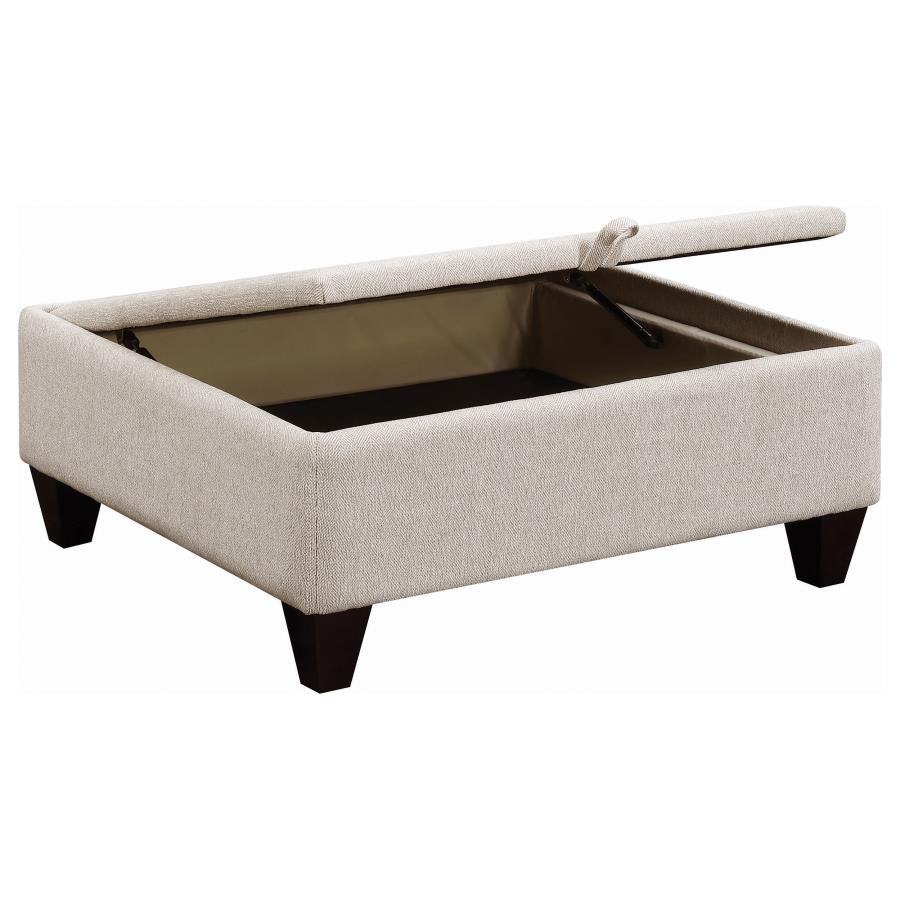 Mcloughlin Upholstered Sloped Arm Sectional Sofa Platinum - 501840