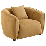 Aleisha 3-piece Chenille Upholstered Sofa Set Mustard Yellow - 503061-S3