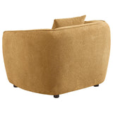 Aleisha 3-piece Chenille Upholstered Sofa Set Mustard Yellow - 503061-S3