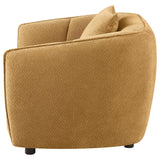 Aleisha Chenille Upholstered Accent Chair Mustard Yellow - 503063