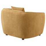Aleisha Chenille Upholstered Accent Chair Mustard Yellow - 503063
