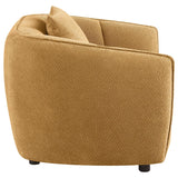 Aleisha Chenille Upholstered Accent Chair Mustard Yellow - 503063