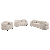 Whitney Contemporary Channel Tufted Boucle Upholstered Sofa Set - 503721-S3