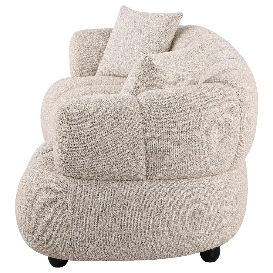 Whitney Contemporary Channel Tufted Boucle Upholstered Sofa - 503721
