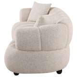 Whitney Contemporary Channel Tufted Boucle Upholstered Sofa - 503721