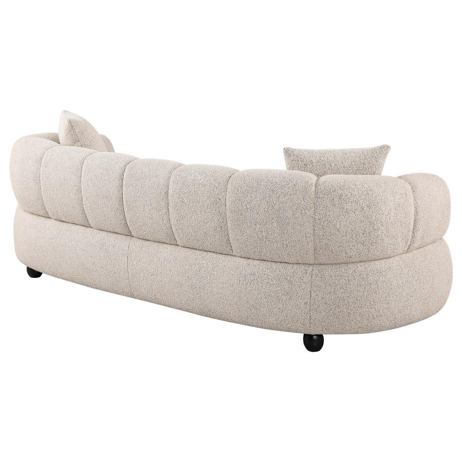 Whitney Contemporary Channel Tufted Boucle Upholstered Sofa - 503721