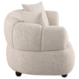 Whitney Contemporary Channel Tufted Boucle Upholstered Loveseat - 503722