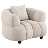 Whitney Contemporary Channel Tufted Boucle Upholstered Accent Chair - 503723