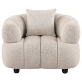 Whitney Contemporary Channel Tufted Boucle Upholstered Accent Chair - 503723