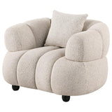 Whitney Contemporary Channel Tufted Boucle Upholstered Accent Chair - 503723