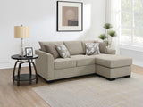 Storey Upholstered Sleeper Sectional Chaise Sofa Camel - 504778