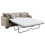 Storey Upholstered Sleeper Sectional Chaise Sofa Camel - 504778