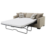 Storey Upholstered Sleeper Sectional Chaise Sofa Camel - 504778