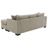 Storey Upholstered Sleeper Sectional Chaise Sofa Camel - 504778